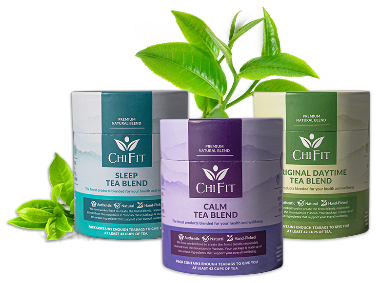 Chi Fit Bundle: Sleep Tea Blend, Calm Tea Blend, and Chi Fit Original Tea Blend
