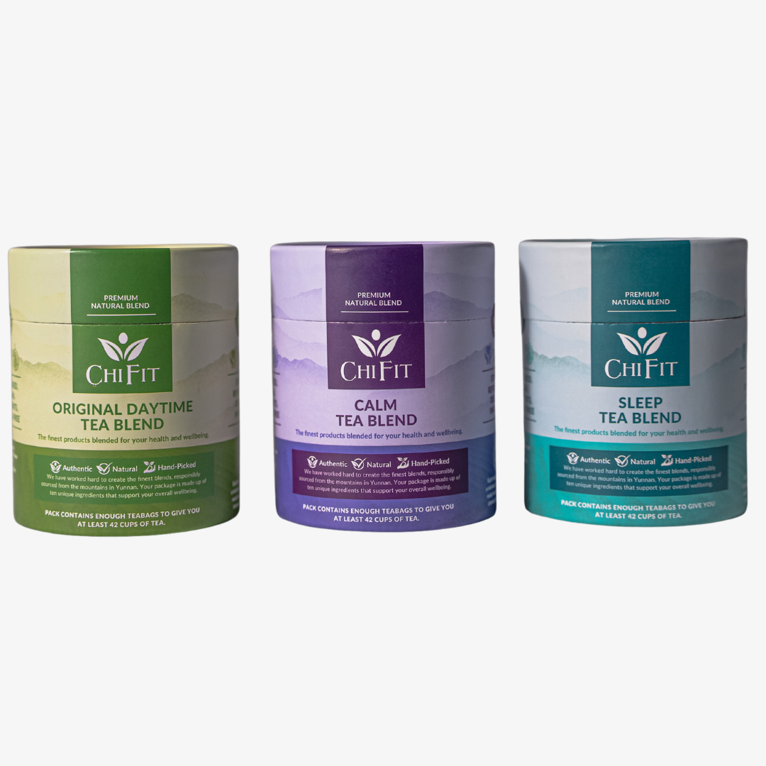 Chi Fit Bundle: Sleep Tea Blend, Calm Tea Blend, and Chi Fit Original Tea Blend